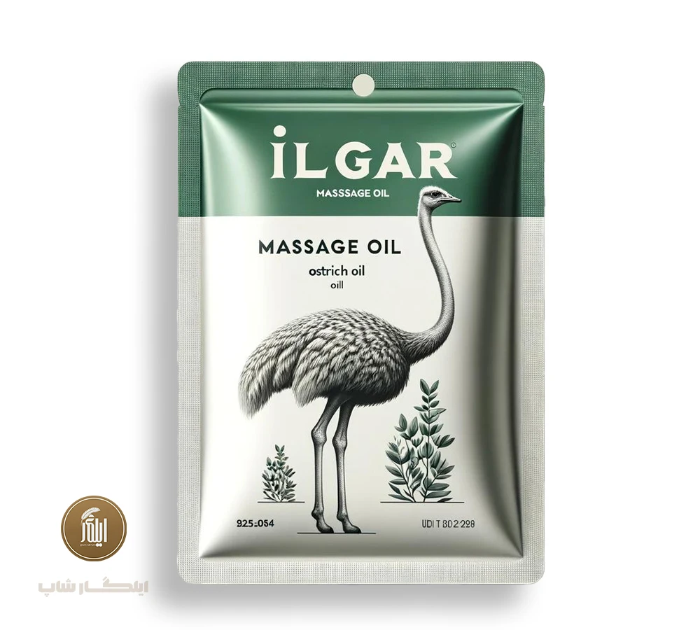 روغن شترمرغ ایلگار ساشه ۵ گرمی مناسب ماساژ با رایحه عطری