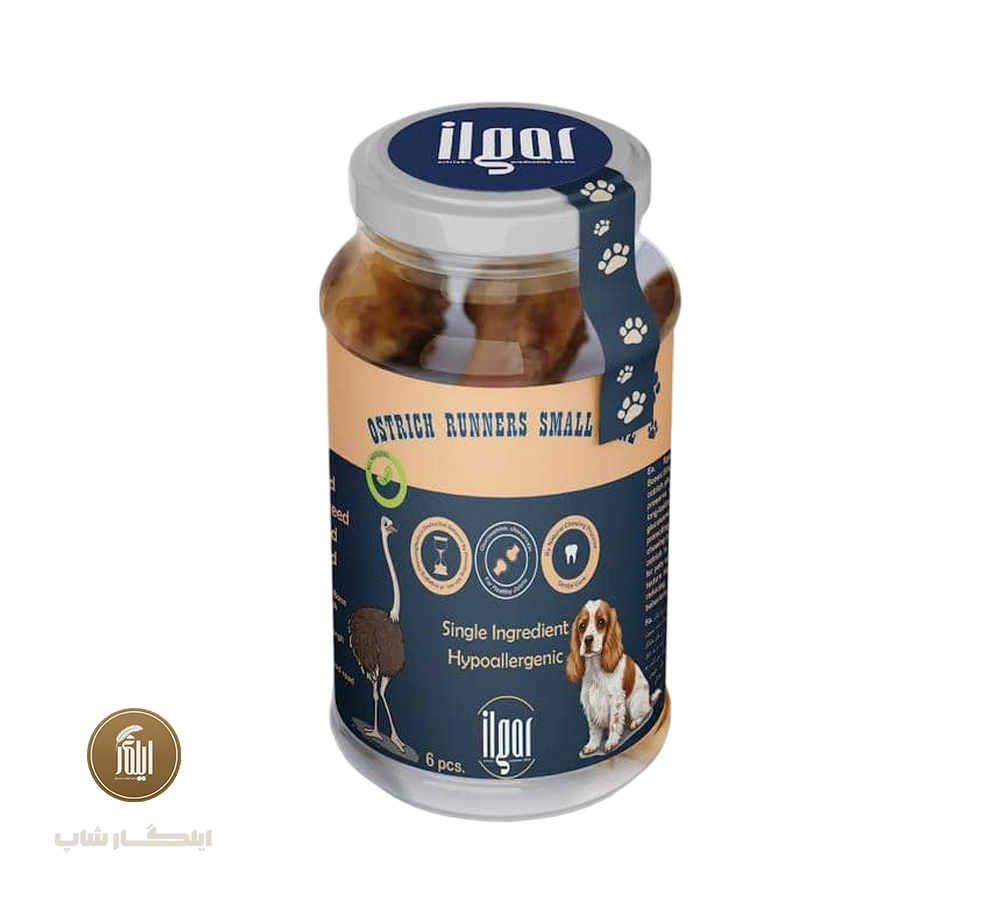 غذای تشویقی انگشت کوچک شترمرغ برای سگ بسته 6 عددی