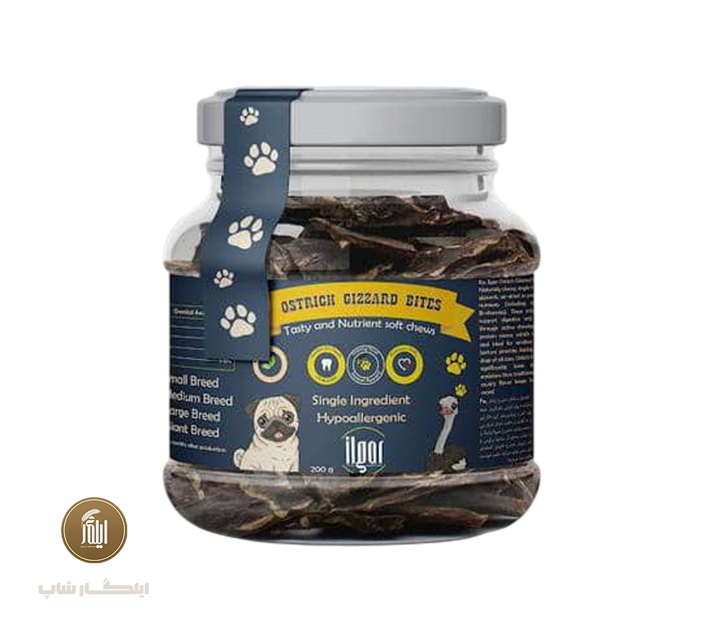 غذای تشویقی جگر شترمرغ برای سگ و گربه